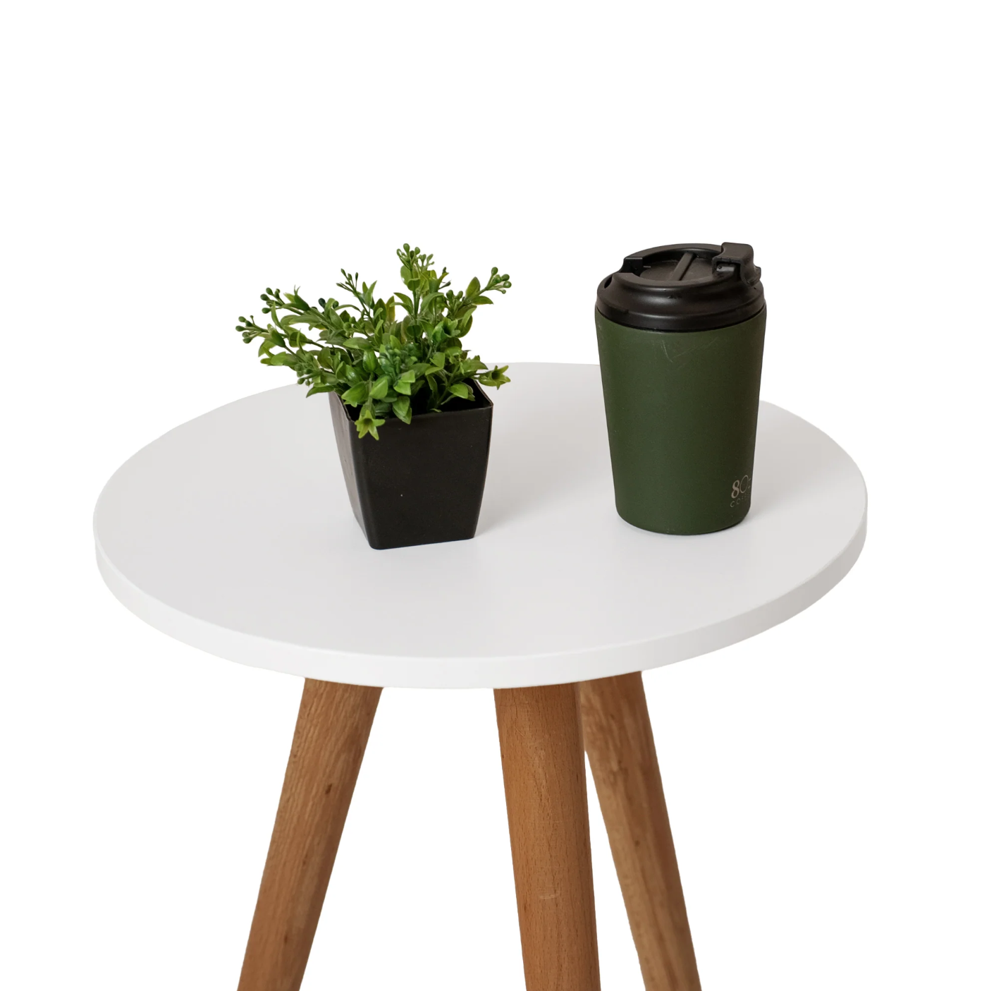 Minimalist Side Table Trio – Set of 3 with Solid Wood Legs