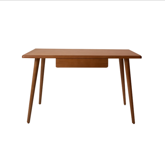 Minimalist Wooden Desk – Solid Beech with Functional Drawer