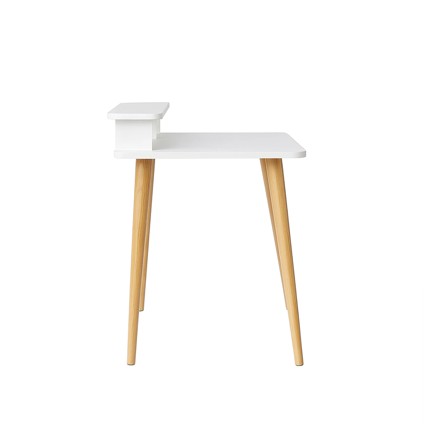 Minimalist Study Desk – Elevated Organizer Shelf