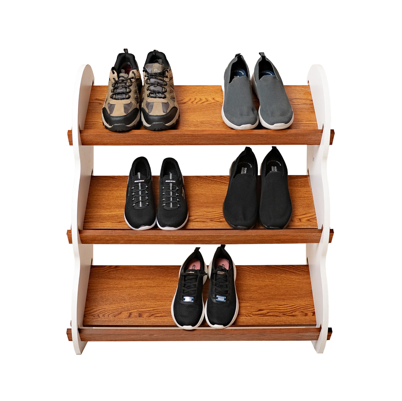 Minimalist Shoe Organizer – Space-saving MDF Design with Tool-free Assembly