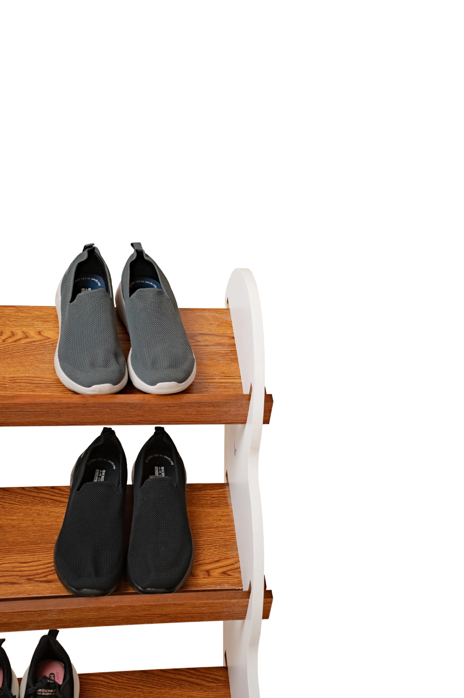 Minimalist Shoe Organizer – Space-saving MDF Design with Tool-free Assembly