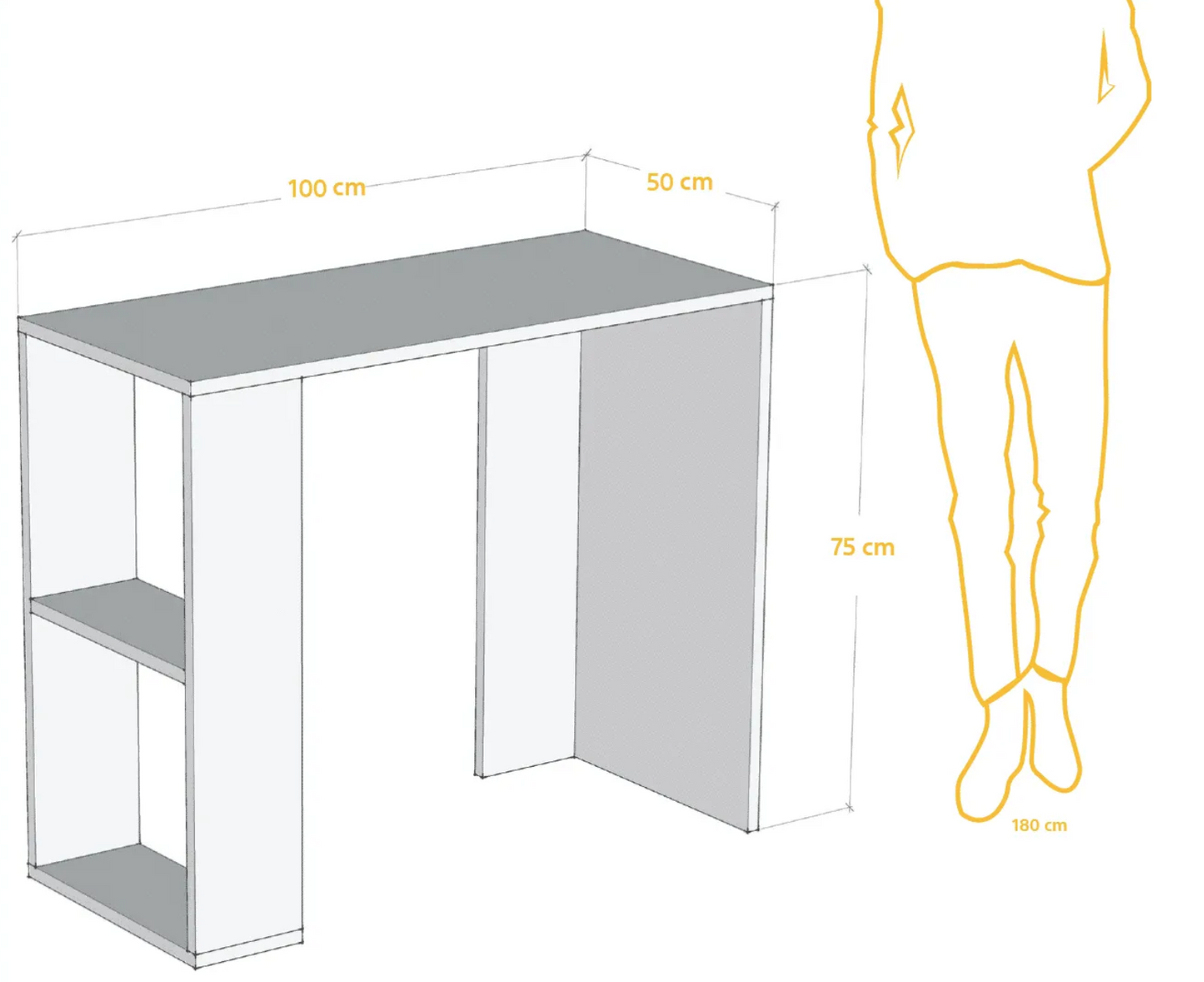 Minimalist Desk Organizer – Upper Shelf Storage Unit