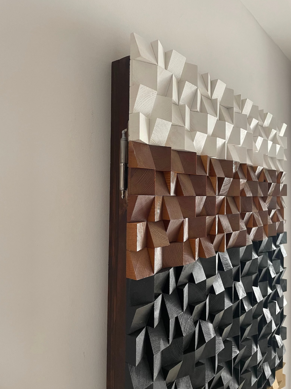 Modern Home Decor, Functional Wall Art, Electric Panel Cover, Fuse Box Cover, Mosaic Electrical Circuit Breaker Box Wall Panel Cover
