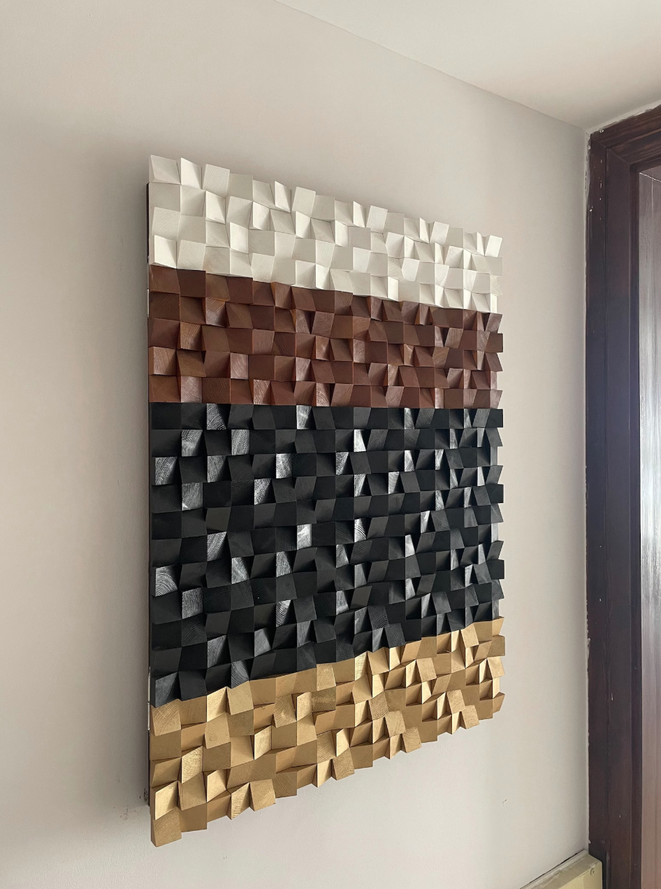 Modern Home Decor, Functional Wall Art, Electric Panel Cover, Fuse Box Cover, Mosaic Electrical Circuit Breaker Box Wall Panel Cover